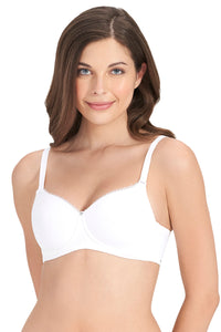 Essential Padded Wirefree Bra - White thumbnail 2