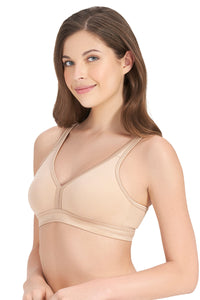 True Comfort V-Neck Non-Padded Non-Wired Bra - Nude thumbnail 2