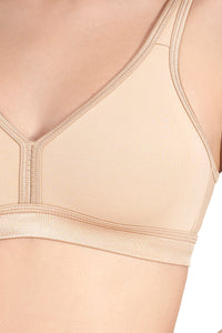 True Comfort V-Neck Non-Padded Non-Wired Bra - Nude thumbnail 4