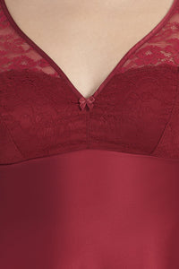 Eternal Bliss Beautiful Dreamer Satin Lace Chemise - Henna thumbnail 5