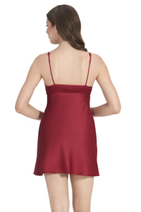 Eternal Bliss Beautiful Dreamer Satin Lace Chemise - Henna thumbnail 4