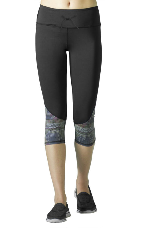 Smooth Fitness Capri Pant - Black Pr Color
