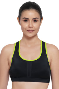 Energize Medium Impact Bra - Black thumbnail 1