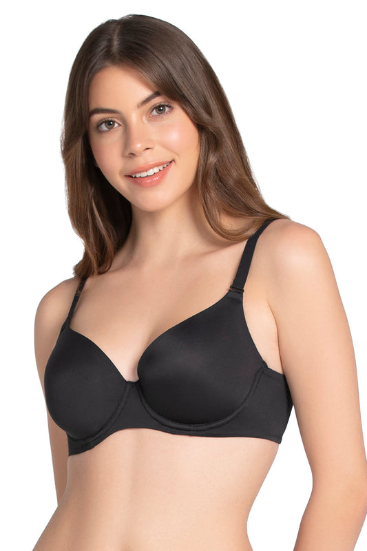 Smooth Moves Padded Wired T-Shirt Bra - Black