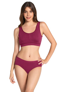 All Day at Home Bra - Beet Red thumbnail 4