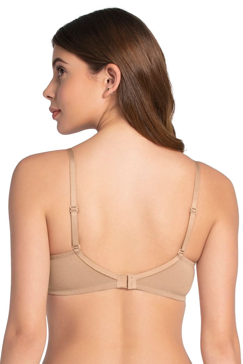 every de Carefree Padded Wired Confidence T-Shirt Bra - Sandalwood