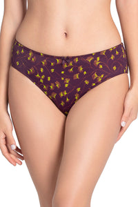 Smooth Charm Bikini Panty - Linear Floral Print thumbnail 1