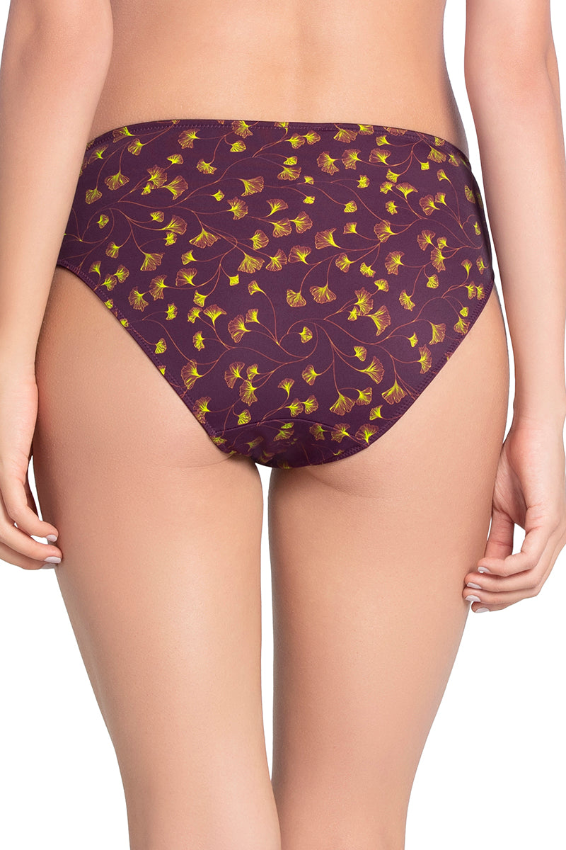 Smooth Charm Bikini Panty - Linear Floral Print