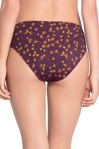 Smooth Charm Bikini Panty - Linear Floral Print thumbnail 4