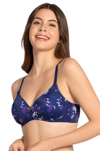 Smooth Charm Padded Non-Wired T-shirt Bra - Hydrangea Floral Print thumbnail 3