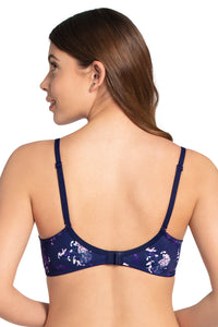 Smooth Charm Padded Non-Wired T-shirt Bra - Hydrangea Floral Print thumbnail 2