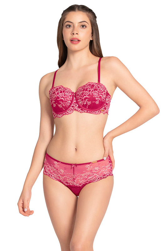 Eternal Bliss Lace Hipster - Granita