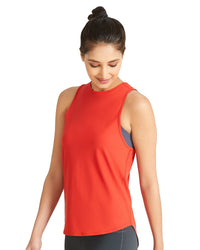 Smooth and Seamless Fitness Tank Top - Molten Lava thumbnail 2