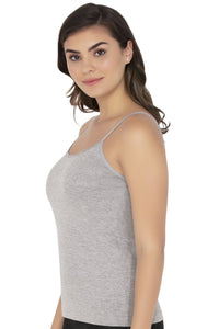 Cotton Camisole - Grey Melange thumbnail 2