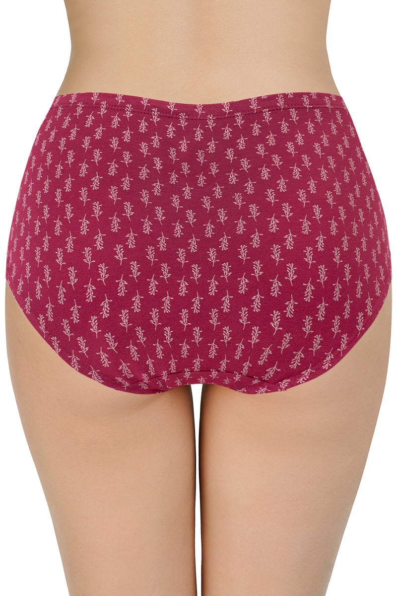 Printed High Rise Full Brief (Pack of 3)