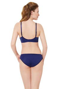 Lacy Edge Padded Wired Bra - Ink thumbnail 5