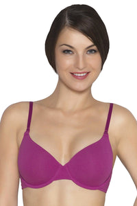 Cotton Casuals Padded Wired T-Shirt Bra - Raspberry thumbnail 1