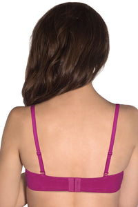 Cotton Casuals Padded Wired T-Shirt Bra - Raspberry thumbnail 2