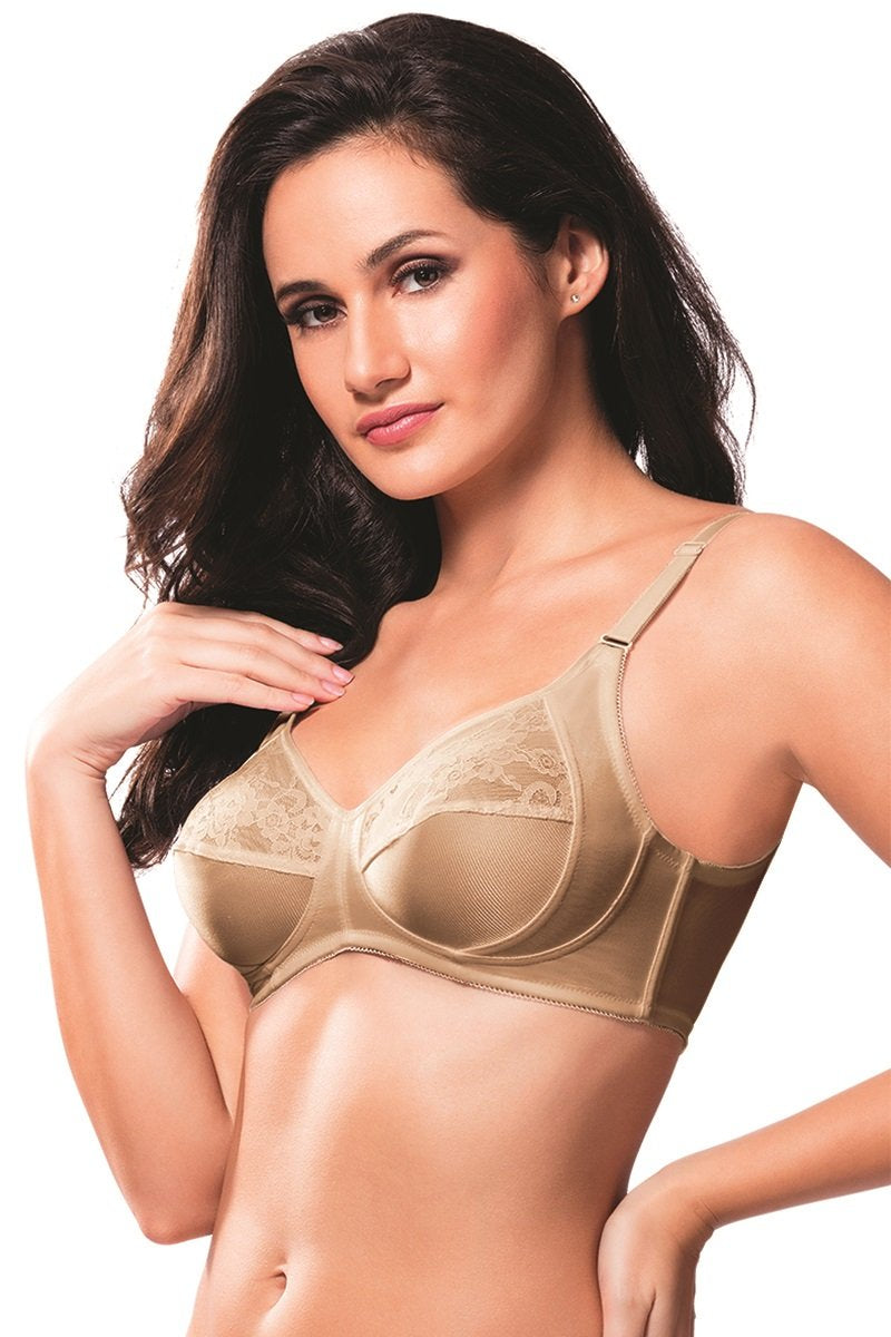 Perfect Non-Padded Non-Wired Full Cover Shaper Bra - Sandalwood