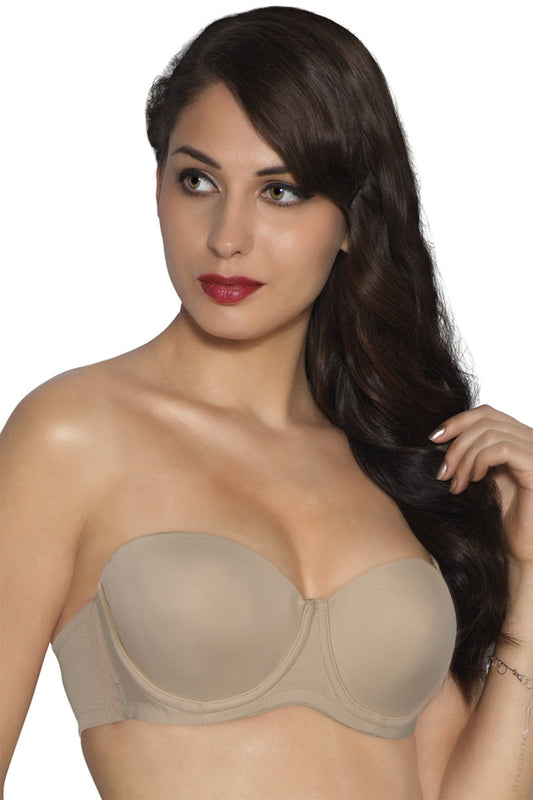 Strapless Padded Wired Multiway Tube Bra - Nude