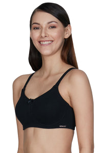 Essential Comfort Non-Padded Non-Wired Bra - Black thumbnail 2