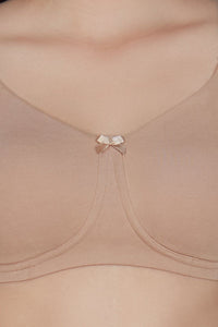 Essential Comfort Non-Padded Non-Wired Bra - Sandalwood thumbnail 4