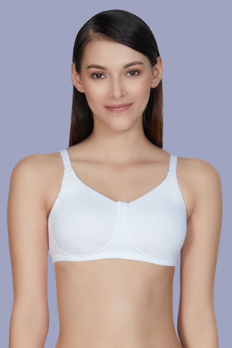 Buy Amante- Lace Concealer Non-padded Non-wired Bra in Granita