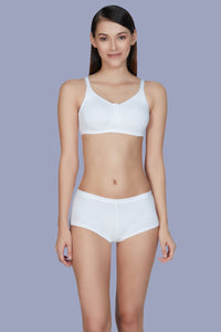 Essential Comfort Non-Padded Non-Wired Bra - White thumbnail 5