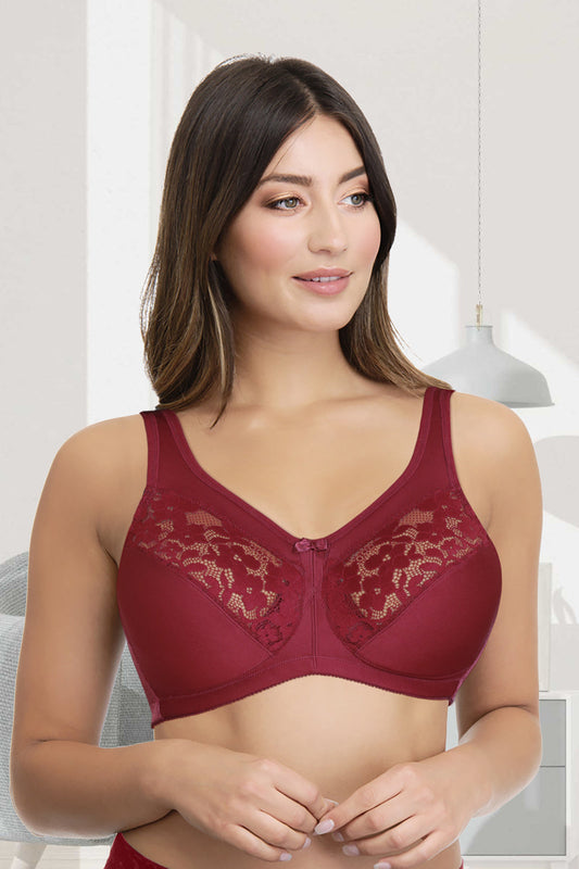 Ultra Support Non-padded Non-wired Bra - Henna