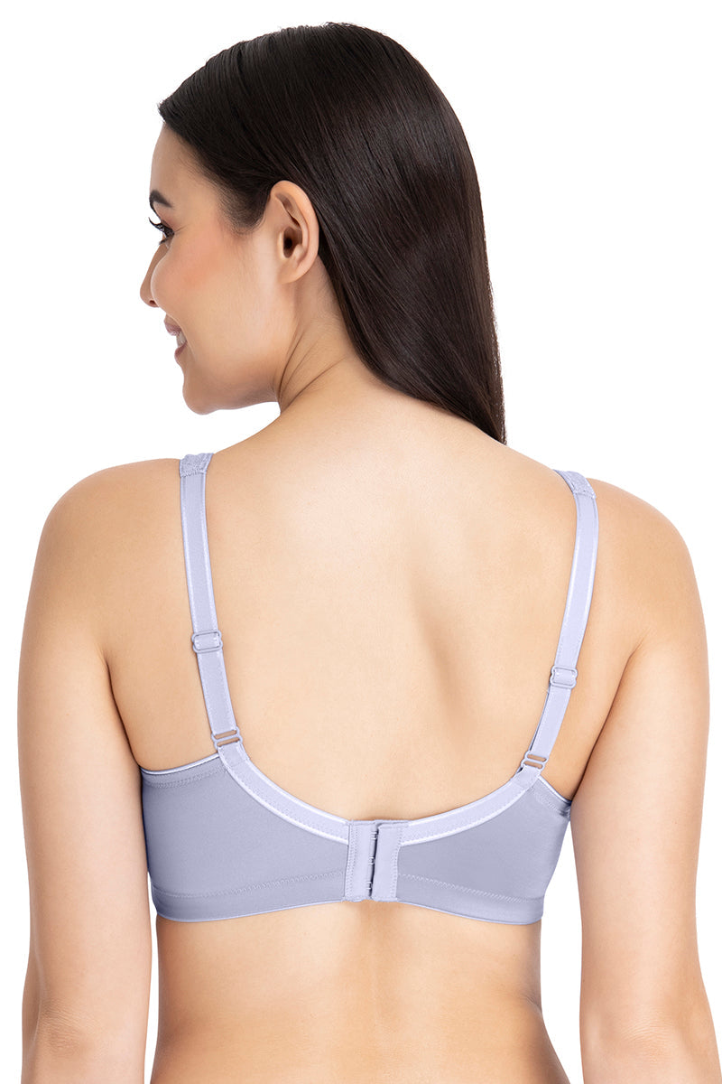 Elegant Support Non-padded & Non-wired Bra - Soft Gray