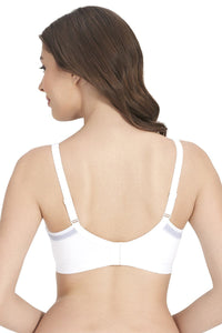 All Day Active Non-Padded Non-Wired Bra - White With Eventide thumbnail 5