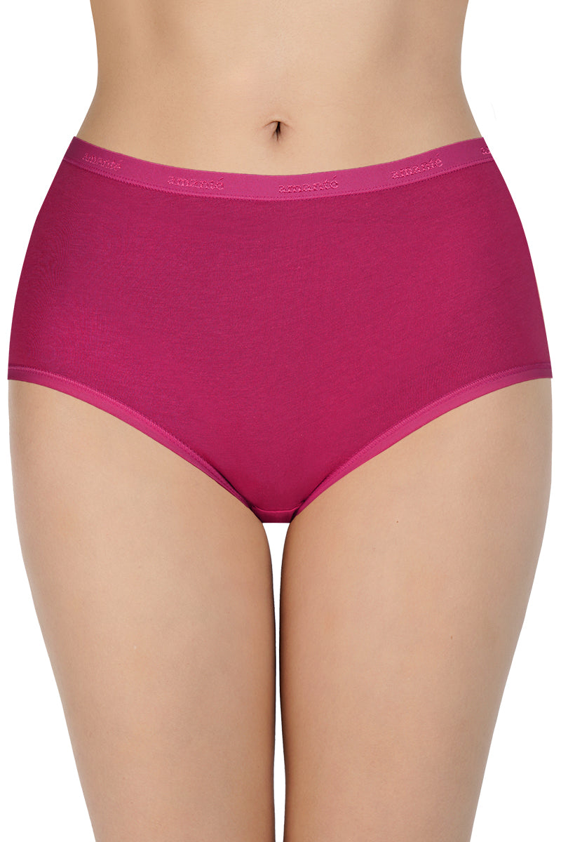 High Rise Solid Full Brief Panties (Pack of 3) - Image 2 of 7