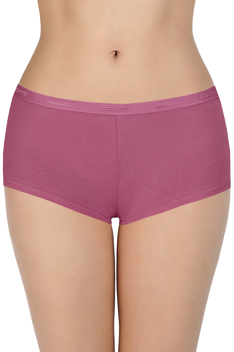 Low Rise Solid Boyshort Panties (Pack of 2) - Image 2 of 5