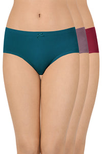 Inner Elastic Waistband Hipster (Pack of 3) - color option