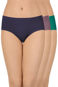 Inner Elastic Waistband Hipster (Pack of 3) - color option
