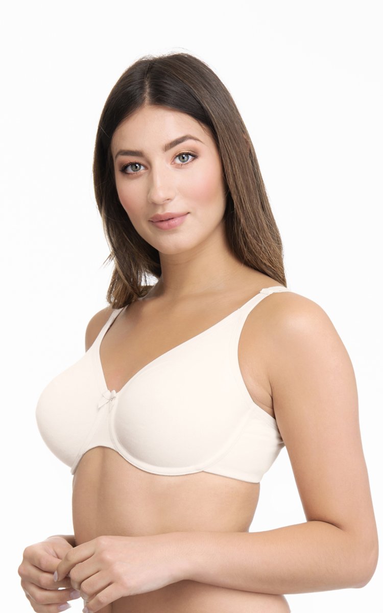 Ultimo Essential Cotton Non-Padded Wired Bra - Whitesmoke