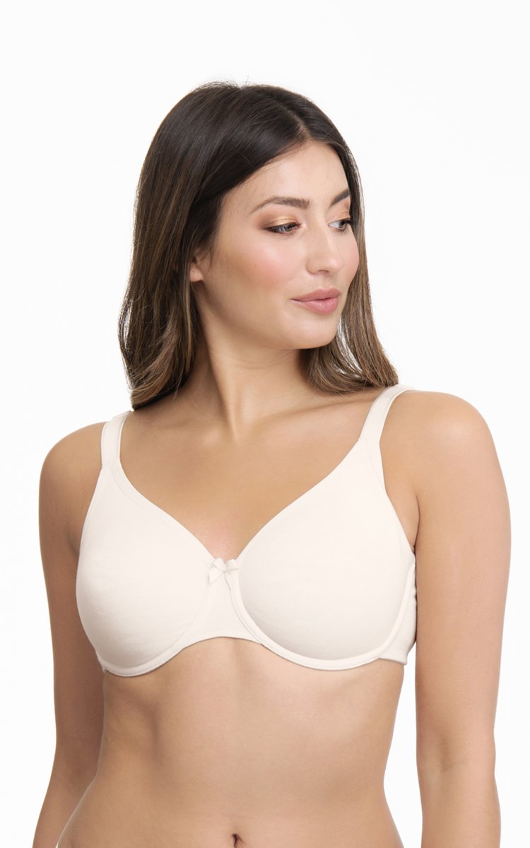 Ultimo Essential Cotton Non-Padded Wired Bra - Whitesmoke - Image 1 of 3