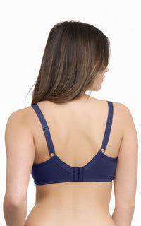 Ultimo Essential Cotton Non-Padded Wired Bra - Inky Blue thumbnail 3