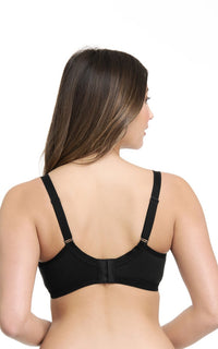 Ultimo Essential Cotton Non-Padded Non-Wired Bra - Black thumbnail 3