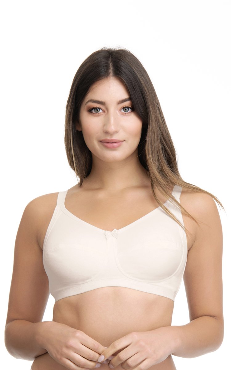 Ultimo Essential Cotton Non-Padded Non-Wired Bra - Whitesmoke - Image 1 of 3