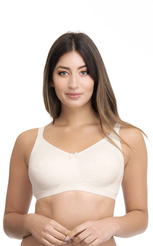 Ultimo Essential Cotton Non-Padded Non-Wired Bra - Whitesmoke