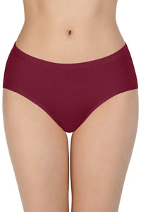 100% Cotton Hipster Panty Pack (Pack of 3) - D014 - Solid thumbnail 3