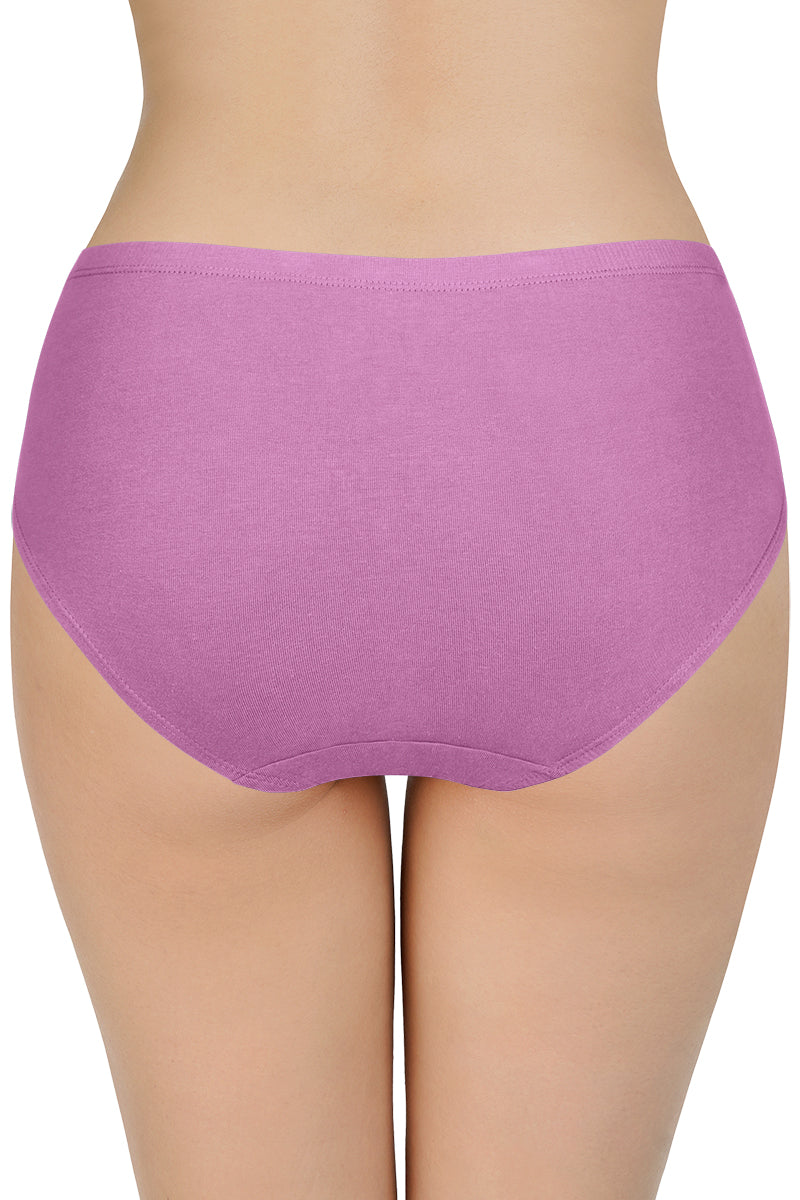 100% Cotton Hipster Panty Pack (Pack of 3) - D014 - Solid - Image 6 of 6