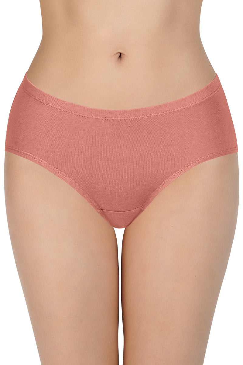 100% Cotton Hipster Panty Pack (Pack of 3) - D015 - Solid