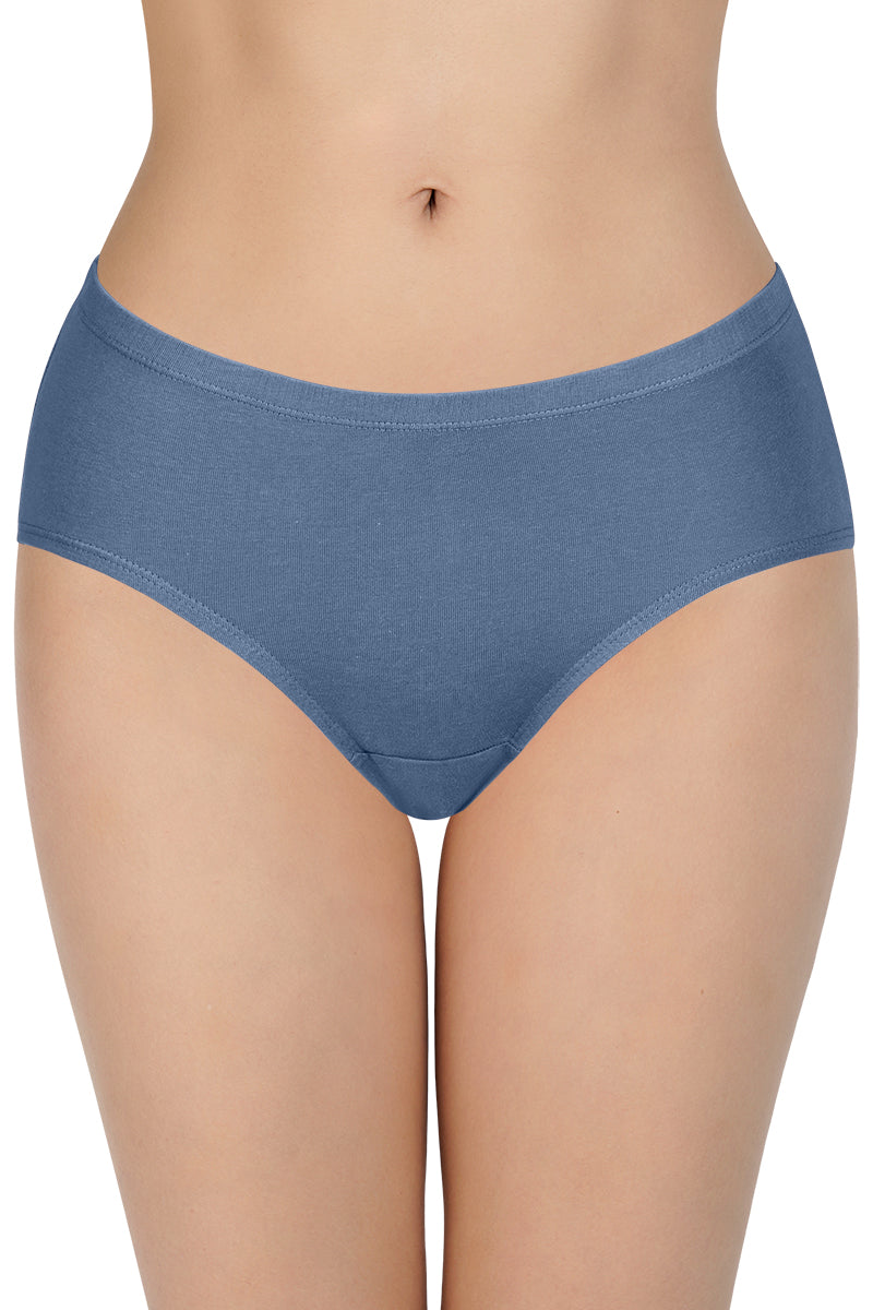 100% Cotton Hipster Panty Pack (Pack of 3) - D015 - Solid