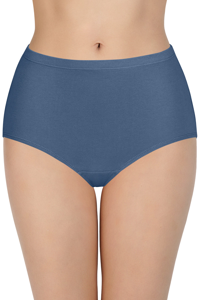 100% Cotton Full Brief Panty Pack (Pack of 3) - D021 - Solid