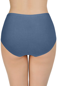 100% Cotton Full Brief Panty Pack (Pack of 3) - D021 - Solid thumbnail 6