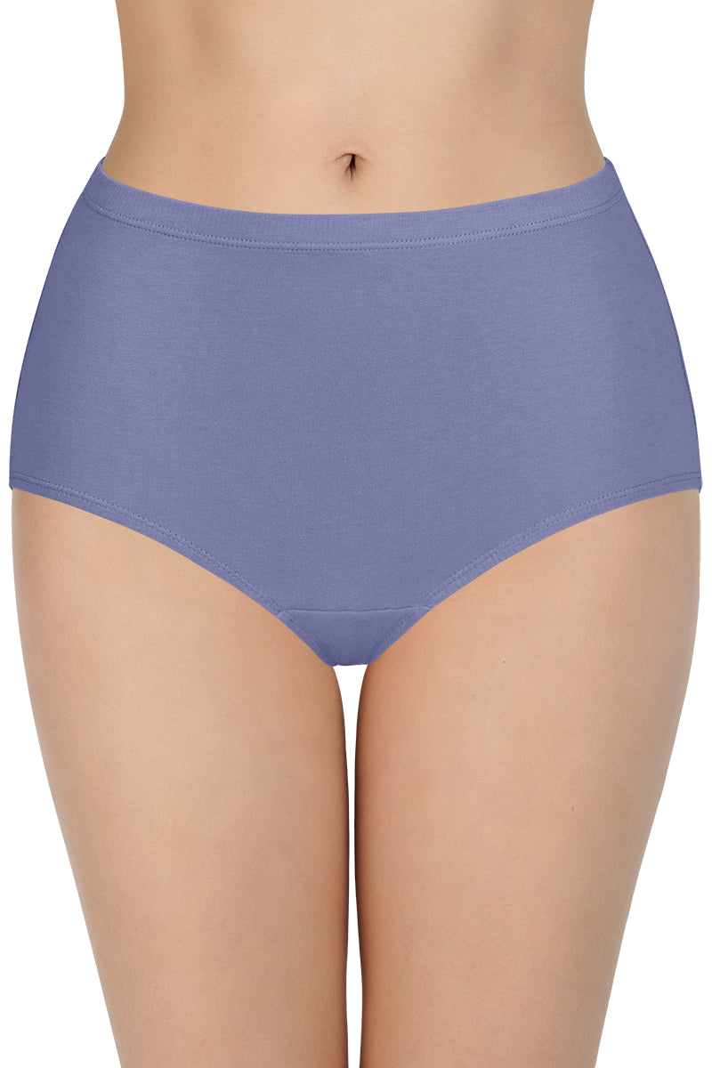 100% Cotton Full Brief Panty Pack (Pack of 3) - D022 - Solid - Image 2 of 6