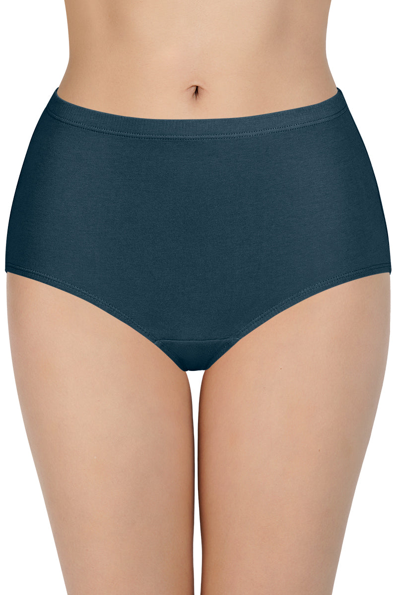 100% Cotton Full Brief Panty Pack (Pack of 3) - D023 - Solid