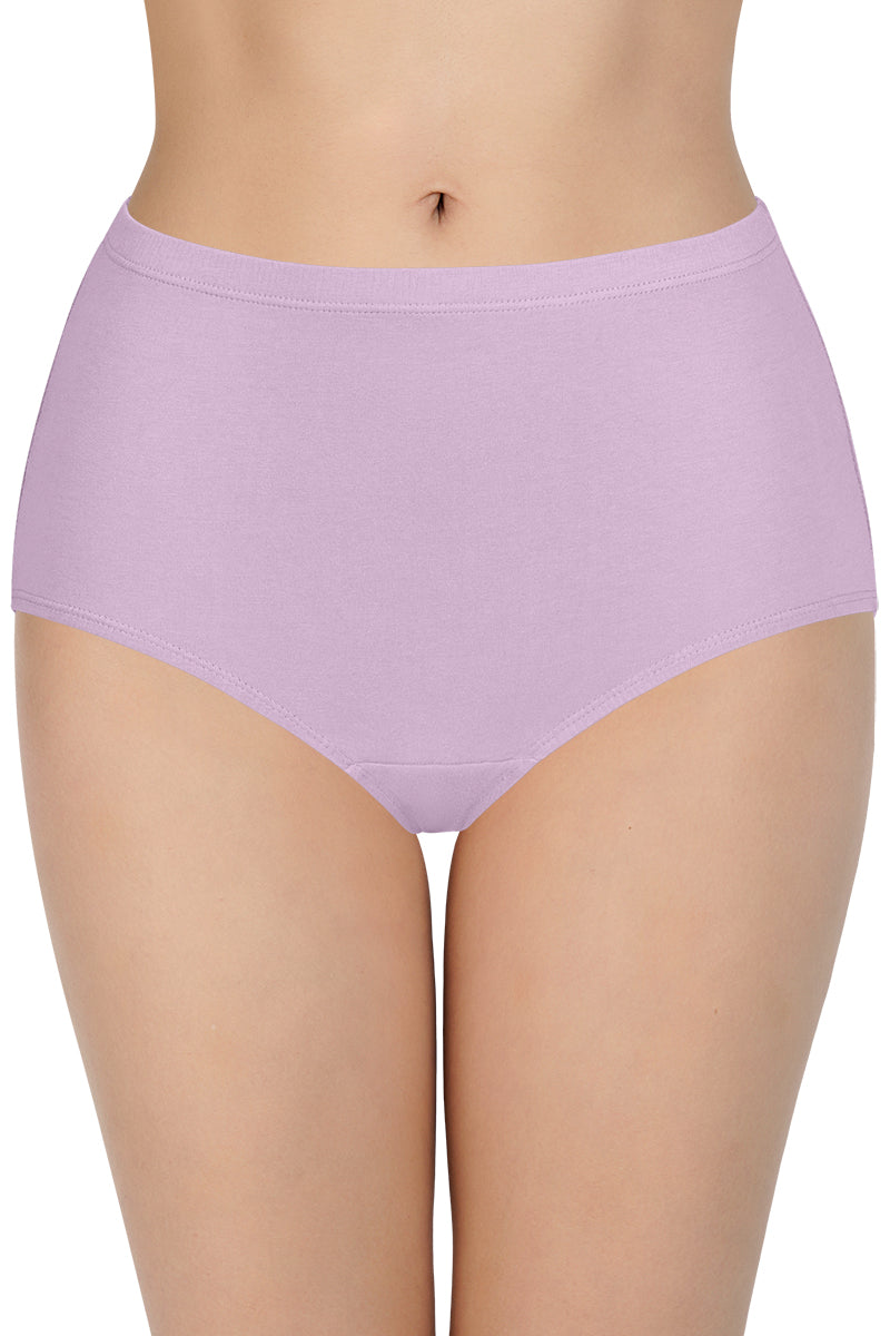 100% Cotton Full Brief Panty Pack (Pack of 3) - D024 - Solid